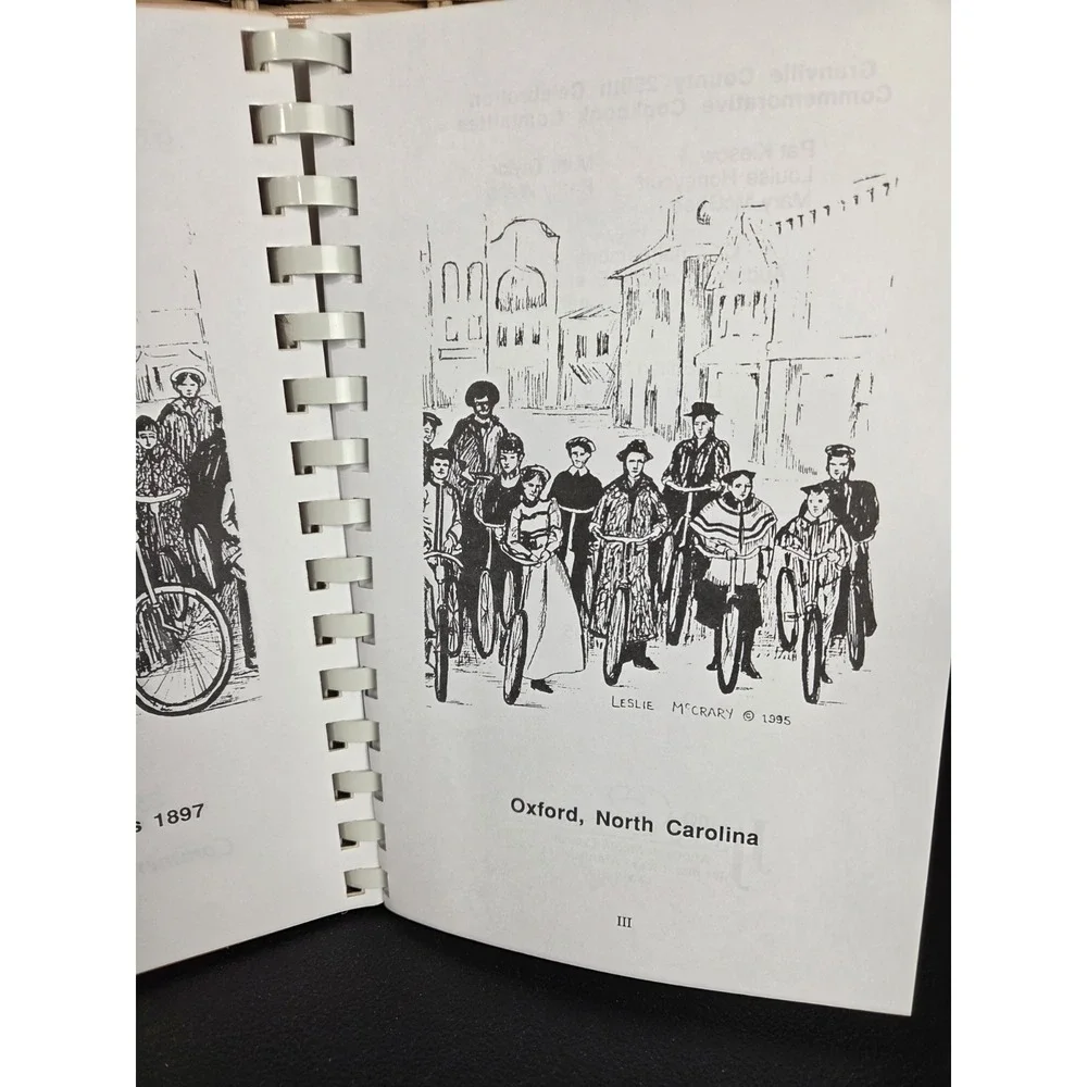 Granville County‎ North Carolina Commemorative Cookbook 1996 Vintage Spiral